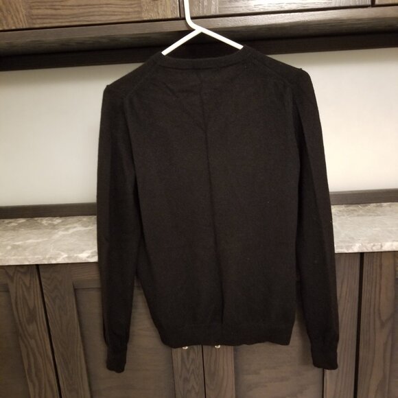 Uniqlo Black Cashmere Cardigan Sweater - Picture 2 of 4